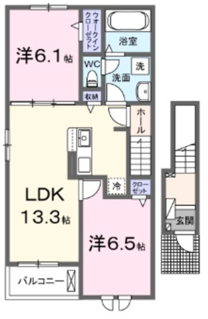 糸久レジデンス龍野 壱番館の物件間取画像